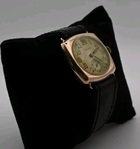 Antique rolex 9ct - watch, gold