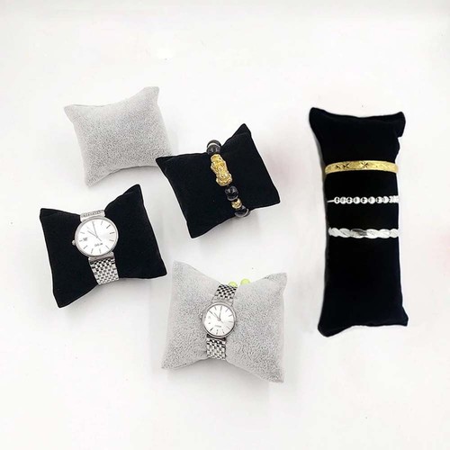 Velvet linen bracelet watch - velvet/linen,